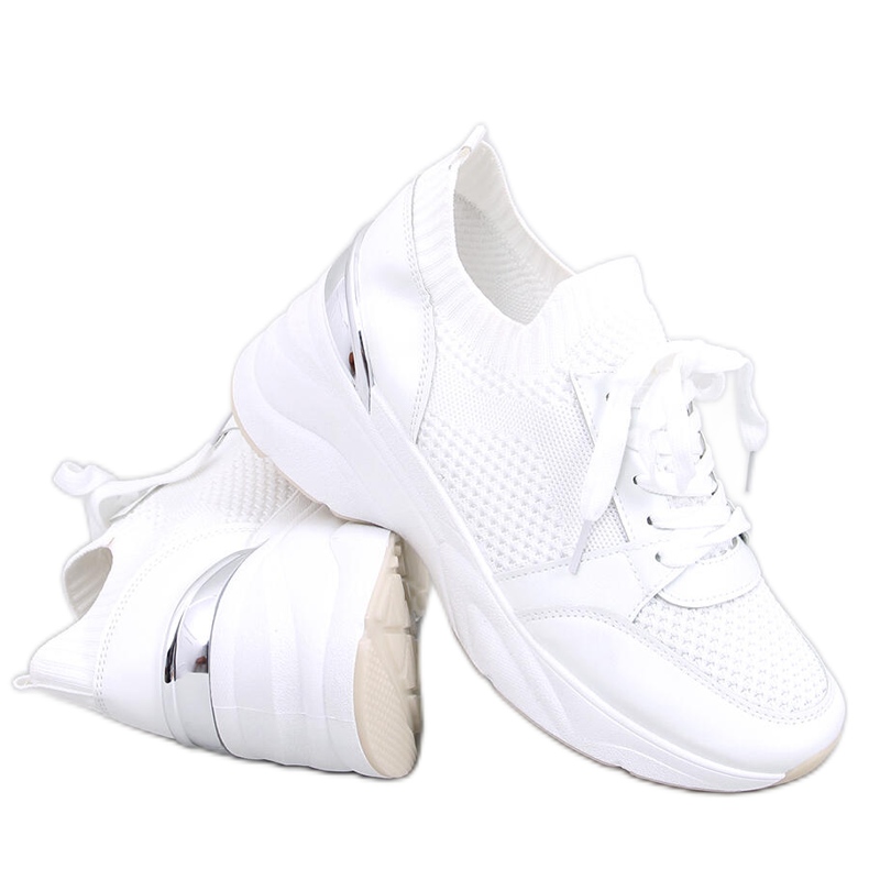 BM Sneakers con zeppa Davis White bianca