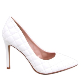 BM Millie White tacchi alti da donna trapuntati bianco
