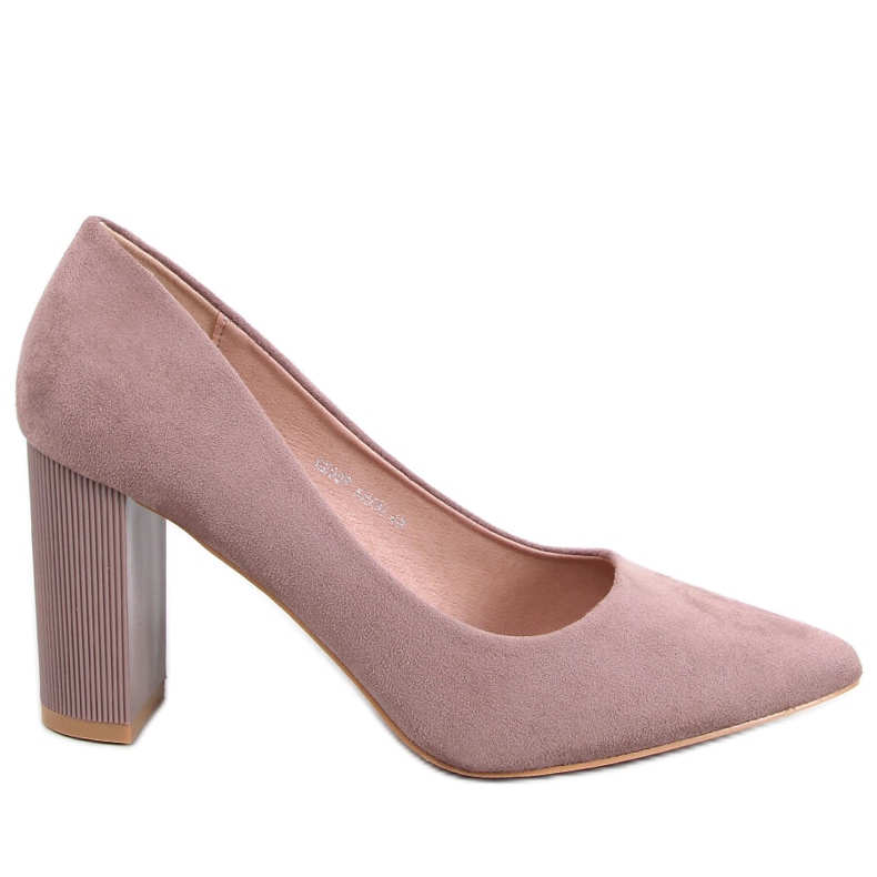 BM Décolleté con tacco color cachi Annette beige