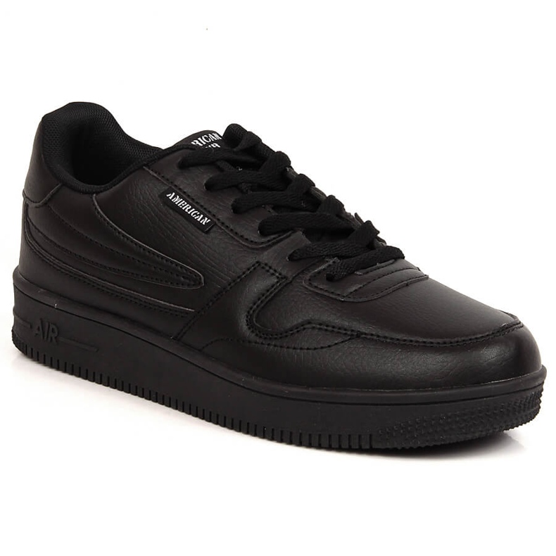 Scarpe sportive stringate American Club 57/23 nere nero