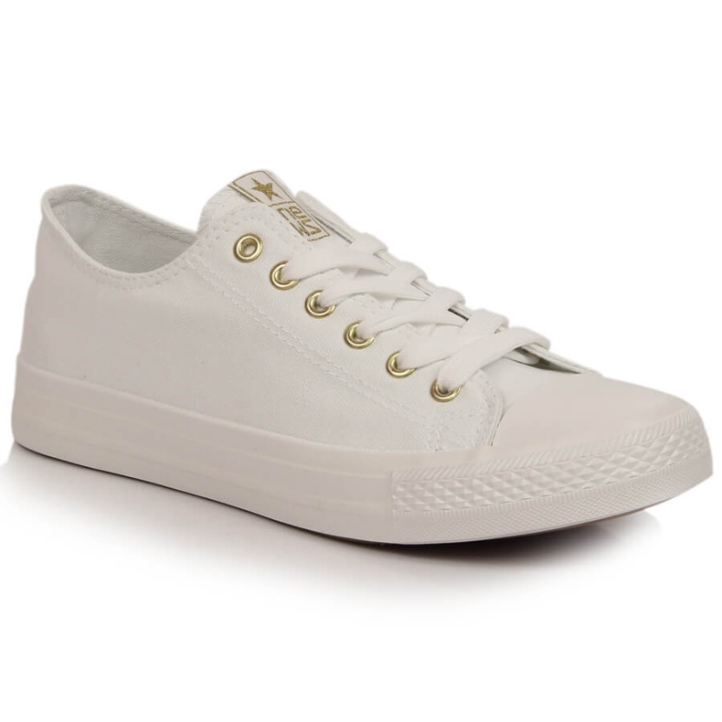Sneakers basse da donna NEWS bianche bianca