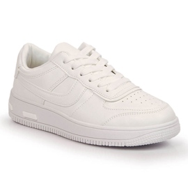Vinceza 19431 scarpe sportive bianche con plateau bianco