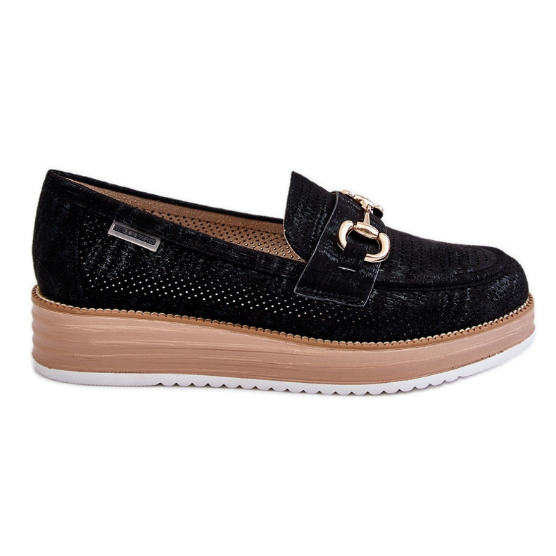 PM1 Mocassini Donna Sulla Piattaforma Nero Danny