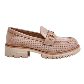 PM1 Mocassini Classici da Donna Mocassini Beige Kolton