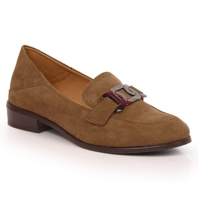 Scarpe scamosciate piatte Vinceza W JAN143C marrone