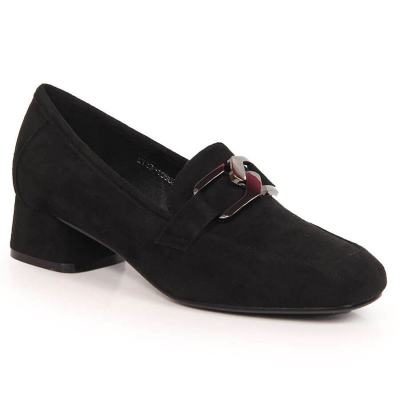 Scarpe Vinceza in camoscio con tacco basso W JAN175A nero