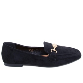 BM Mocassini da donna Rhona Black con fibbia nero