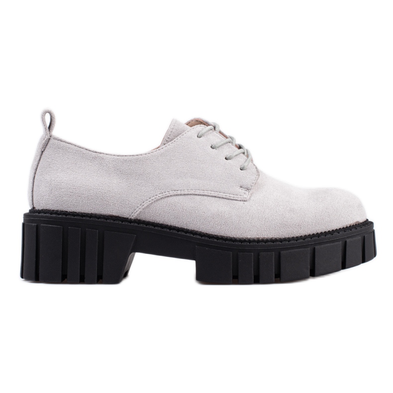 Scarpe stringate da donna in camoscio Shelovet nero