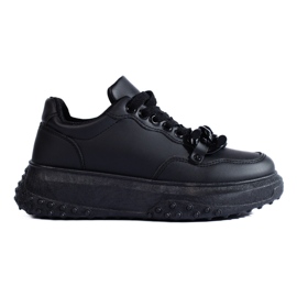 Sneakers nere da donna con catena Shelovet nero