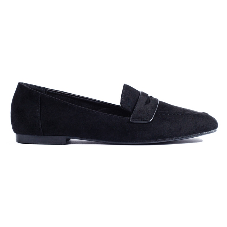Mocassini da donna in camoscio nero di Shelovet