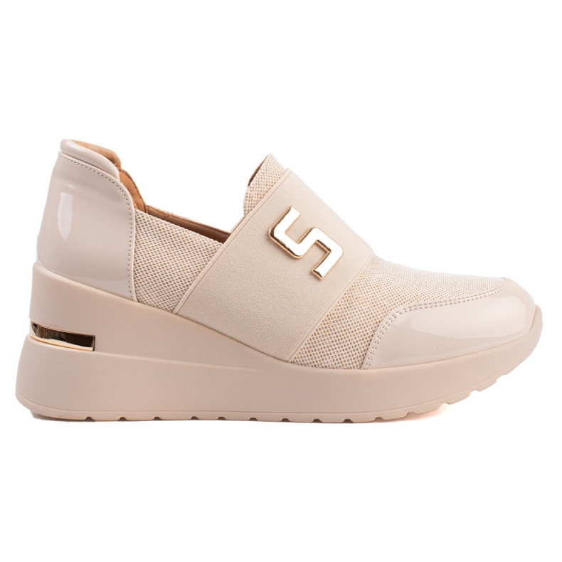 Sneakers con zeppa da donna Shelovet beige