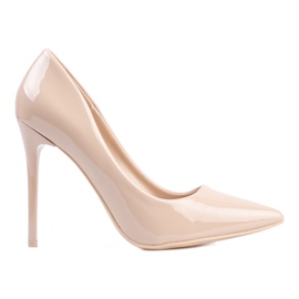 Scarpe col tacco classiche da donna Shelovet beige
