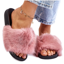 PM1 Scivoli da donna in pelliccia Kennet rosa