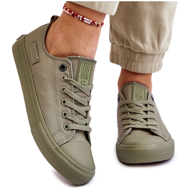 Sneakers basse classiche da donna Big Star LL274028 Verde