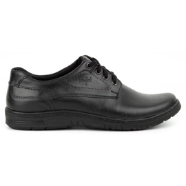 KOMODO Scarpe casual da uomo in pelle 921K nere nero