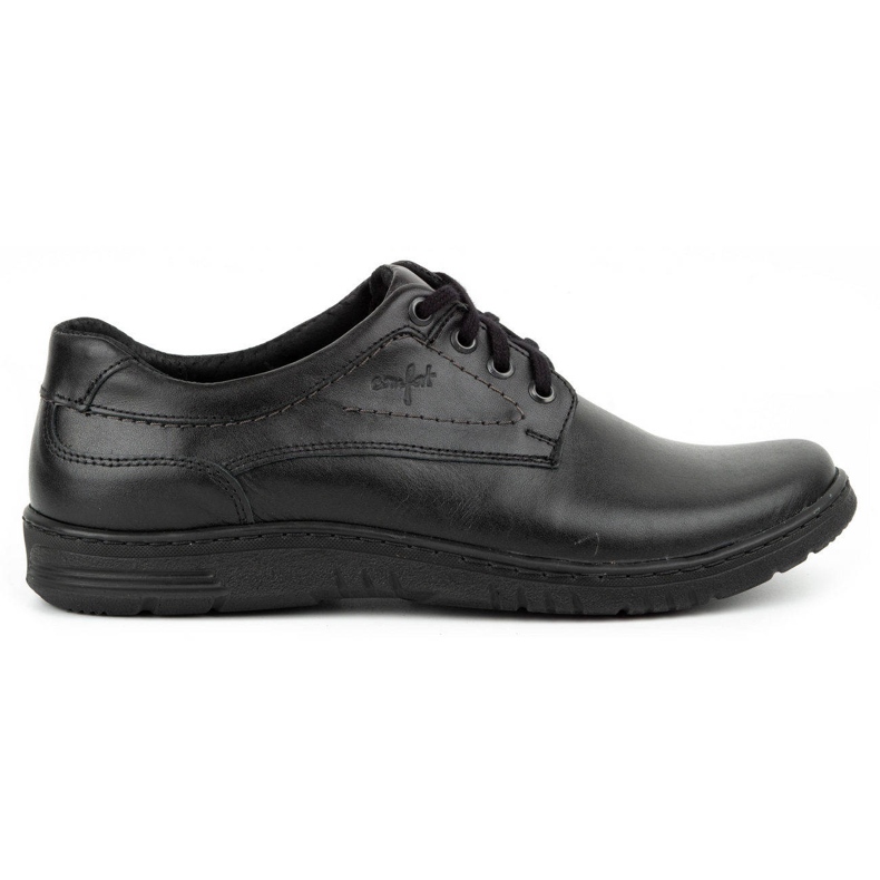 KOMODO Scarpe casual da uomo in pelle 921K nere nero