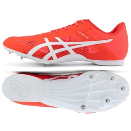 Asics Hyper Md 8 scarpe chiodate per medie distanze 1093A198 702 arancia