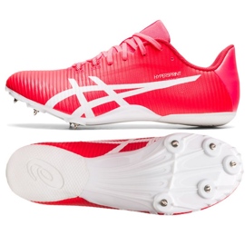 Scarpe chiodate Asics Hypersprint 8 sprint 1093A197 702 rosa rosa