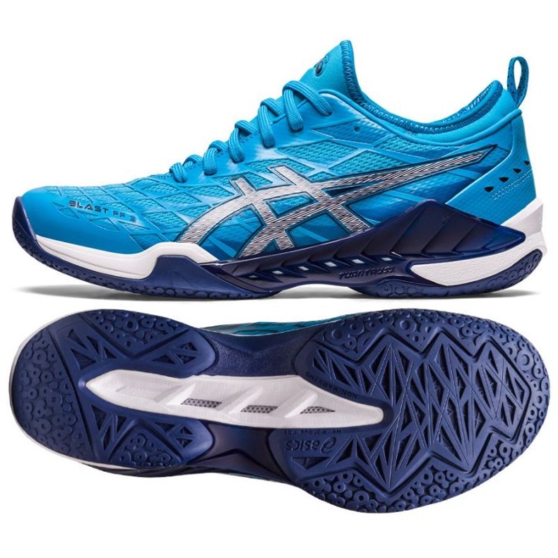 Scarpe da pallamano Asics Blast Ff 3 M 1071A076 400 blu blu