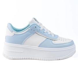 Sneakers da donna Shelovet bianche e blu bianco