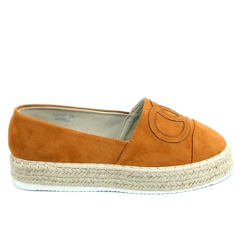 Espadrillas Chanelkikikiki Wela color cammello marrone