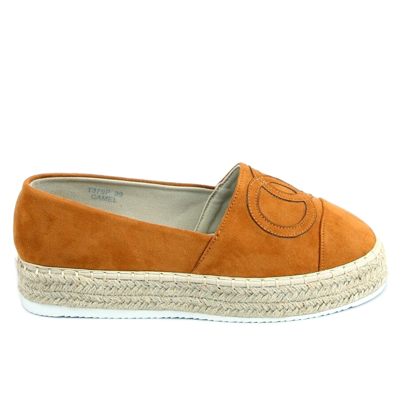 Espadrillas Chanelkikikiki Wela color cammello marrone
