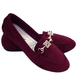 Mocassini da donna Chloe Wine rosso