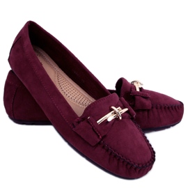 BM Mocassini da donna Lyset Burdeos rosso