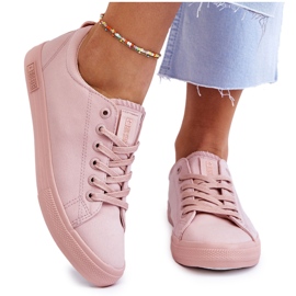 Sneakers basse lisce da donna Big Star LL274059 rosa