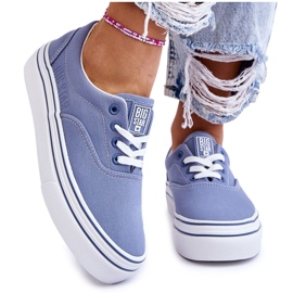 Sneakers Big Star Platform da donna LL274231 Blu