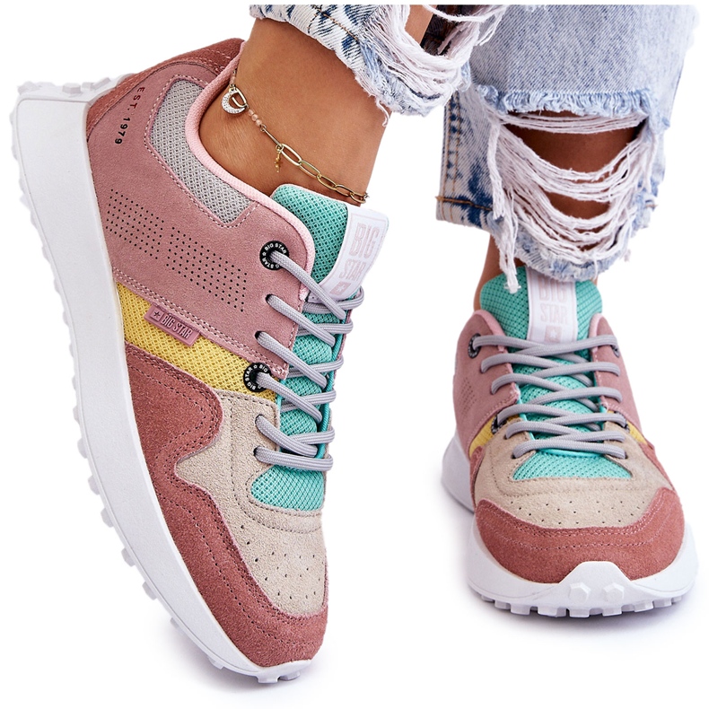 Sneakers Donna Big Star LL274422 Rosa-Beige