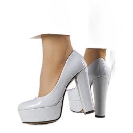 BM Décolleté grigie con tacco alto di Kari grigio