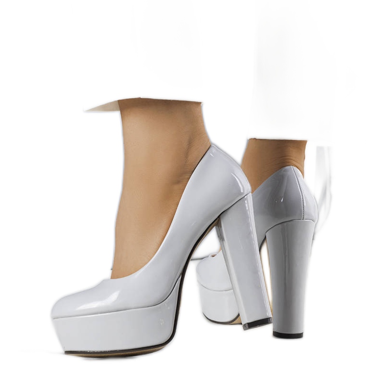 BM Décolleté grigie con tacco alto di Kari grigio