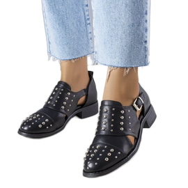 Scarpe stringate nere Irene nero
