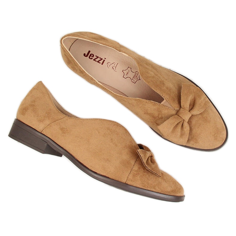 Scarpe da donna con fiocco beige Jezzi
