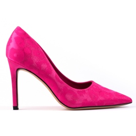 Shelovet tacchi alti da donna in fantasia leopardo fucsia rosa