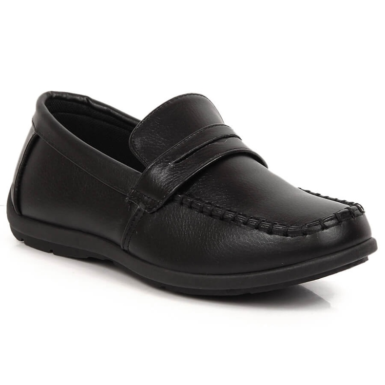 Mocassini neri da bambino American Club 53/23 nero