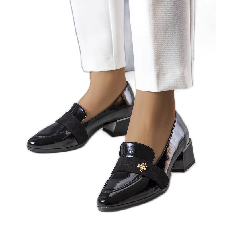 Décolleté Vinceza in vernice nera nero