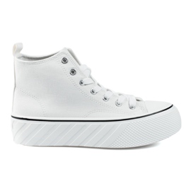 Sneaker da donna alte bianche Shelovet bianca