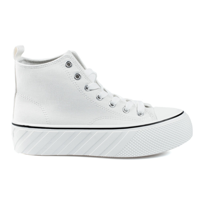 Sneaker da donna alte bianche Shelovet bianca