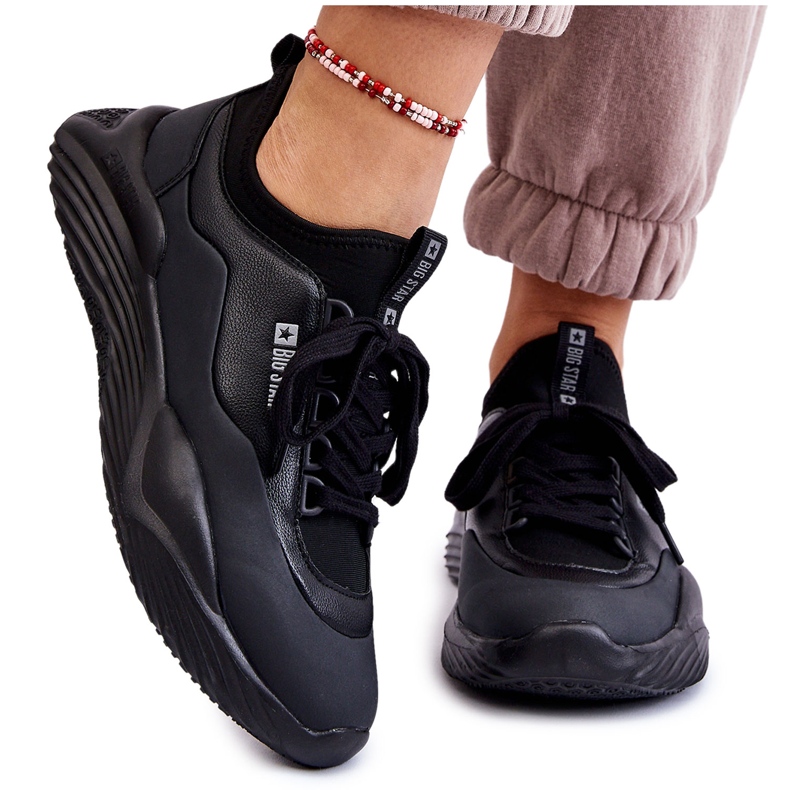 Sneakers da donna Memory Foam System Big Star LL274419 Nere nero
