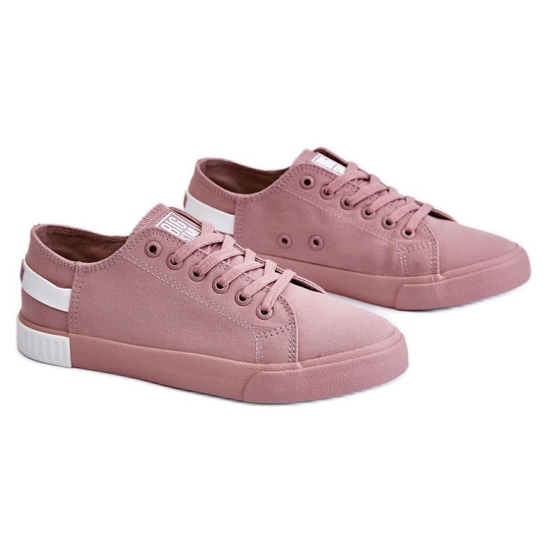 Sneakers basse da donna Big Star LL274040 Rosa bianca