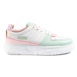 Sneakers pastello Shelovet da donna bianco multicolore