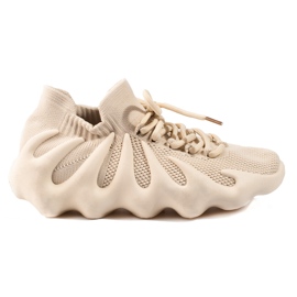 Scarpe sportive da donna Shelovet con suola beige alla moda