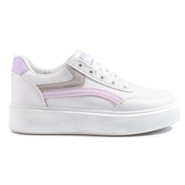 Comode scarpe sportive da donna Shelovet bianco viola rosa grigio