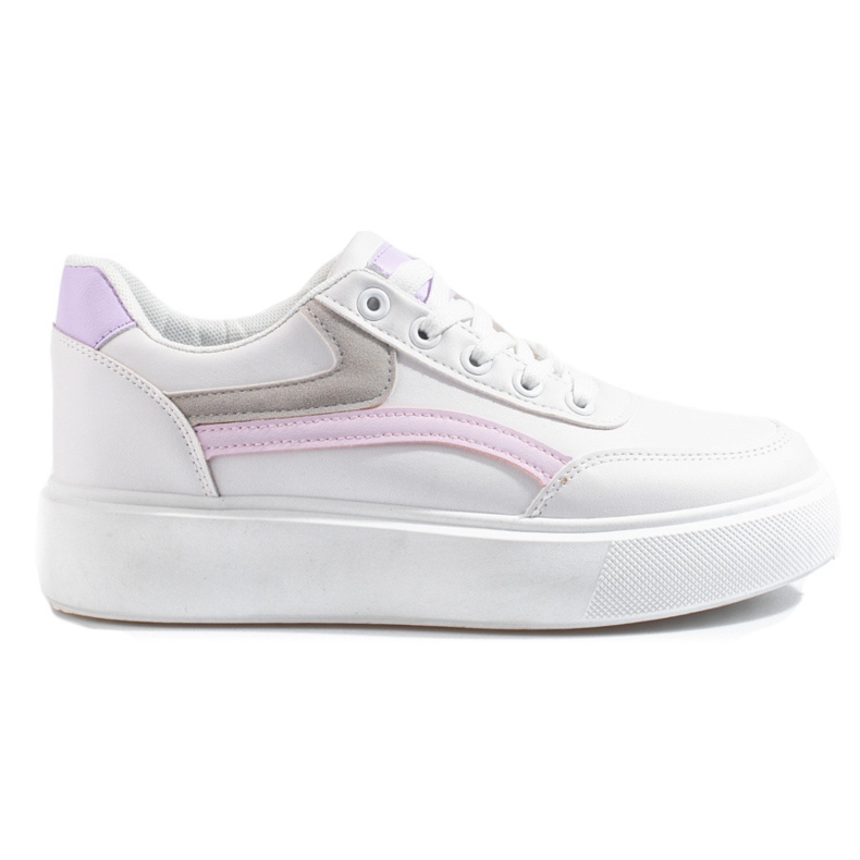 Comode scarpe sportive da donna Shelovet bianca viola rosa grigio