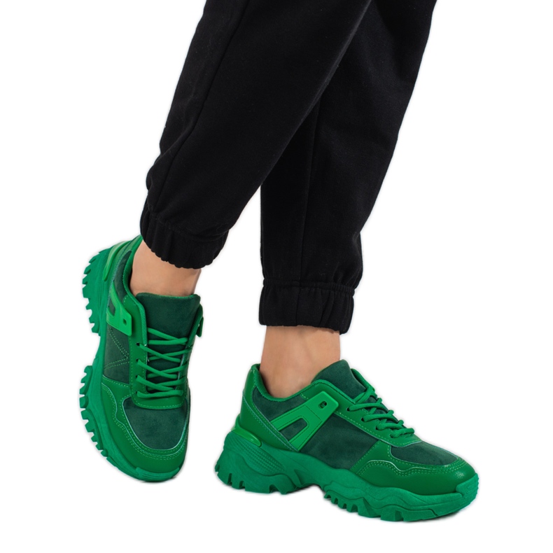 Sneakers donna verde Shelovet