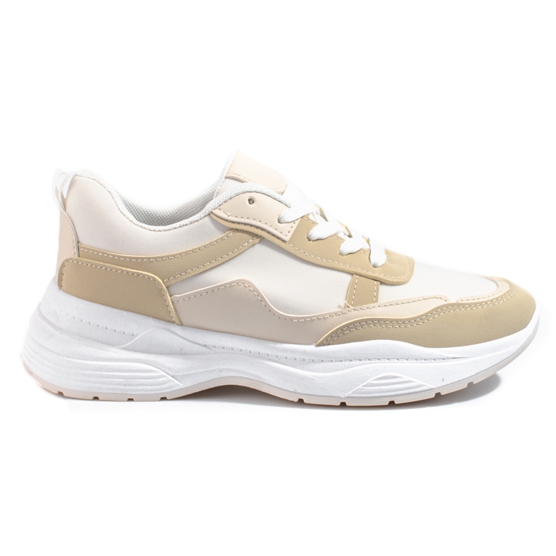 Scarpa sportiva da donna stringata beige Shelovet
