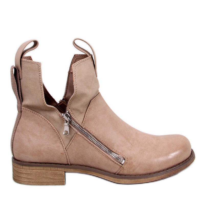 PA1 Stivali con taglio primaverile di Franco Beige