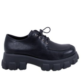 PA1 Mocassini con plateau Piano Black nero